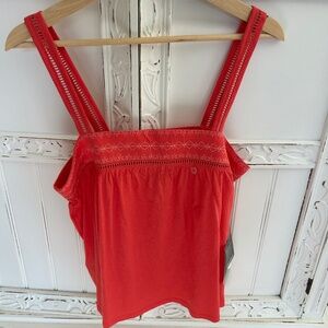 NWT Eddie Bauer square neck tank top women medium